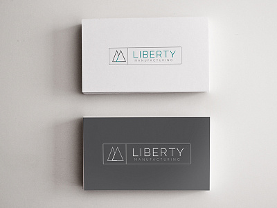 Logo Concept for Liberty Manufacturing, Inc business cards logo manufacturing