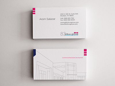 83 CITRUS GROVE BUSINESS CARDS architecture business cards collateral design development marketing print