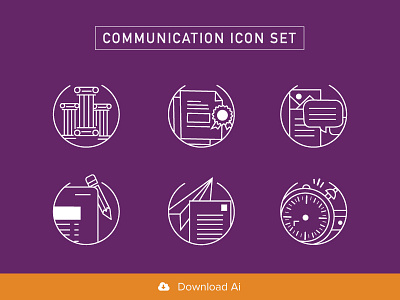 Class Learning Achievement Icons achievement ai communication download free icon icon set illustrator paper pencil plane watch