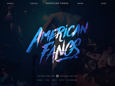 American Fangs animation band black music rock sound cloud svg video