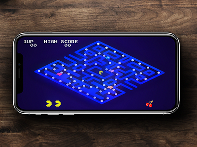 PAC-MAN mobile android app app design design game game art ios mobile app pacman pixel art ui ux vector video games