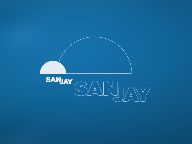 sanjay name in 3d gif