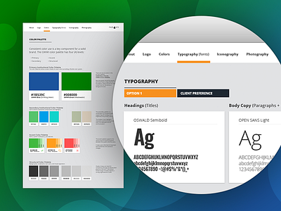 2018 GWWi Web Style Guide 2018 brand colors guide style styleguide typefaces typography web