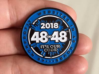 48in48 Pins 2018 Enamel 48in48 design enamel lanyard logo pin