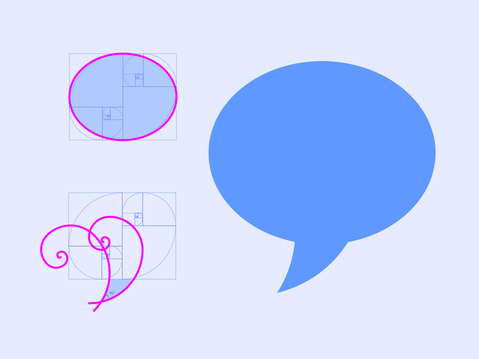 Icon Chat Bubble Golden Ratio By Jac Martin Dorion On Dribbble