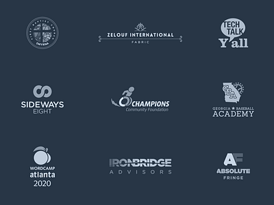 Logo Collection brand branding identity illustrator logo logotype signature typography vector wordmark