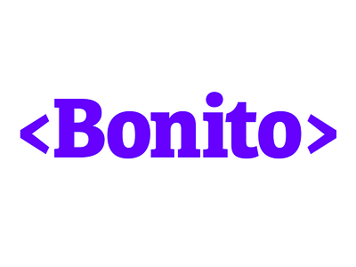 Bonito Logo clean clear font logo marque simple type