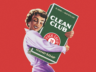 Clean Club Weekly Warm Up clean coronavirus covid 19 covid19 label soap vintage weekly warmup weeklywarmup