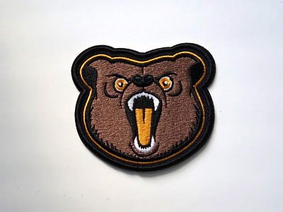 Bear Patch bear embroidered patch embroidery graphicdesign hockey nhl patch patches