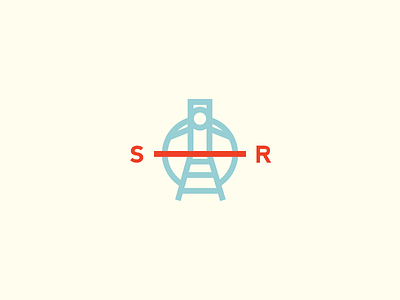 Slashed Secondary Mark identity logo secondary train