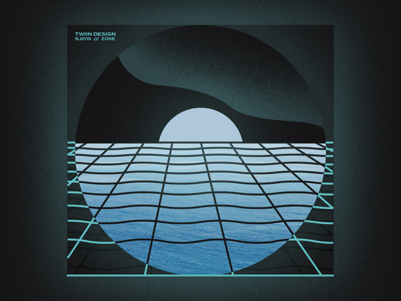 Zone Playlist Artwork waves ocean horizon cover album album cover music spotify playlist
