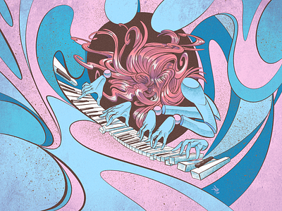 Piano Girl / Live Painting