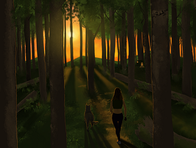 Into The Woods artwork design digital digitalart drawing dribbble graphic graphic design illustration instagram photoshop