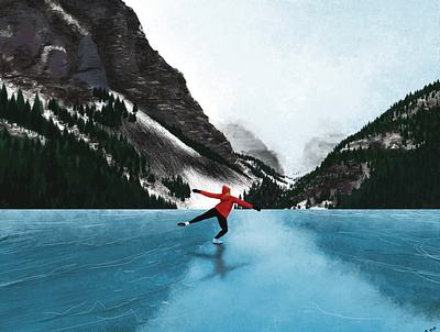 Skating art artwork design digital digitalart drawing dribbble graphic graphic design instagram mountains photoshop skating