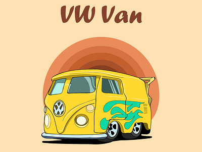 Logo for VW club app branding design icon illustration illustrator logo minimal ui vector
