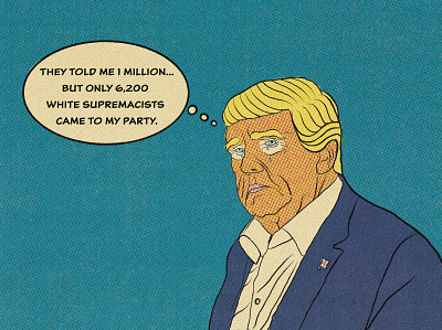 Big baby sad boy in chief comic art design drawing illustration illustrator political procreate