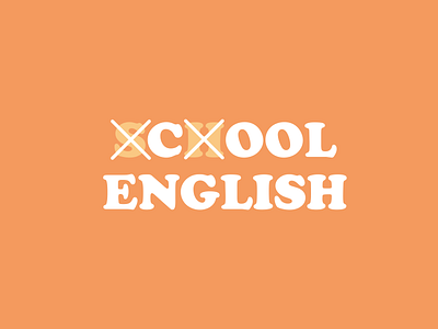 Cool English beginners branding cool design english graphic design icon language logo logotype minimal school simple