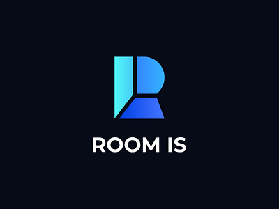 Room is branding design flat graphic design home house icon letter logo logotype minimal r repair room simple