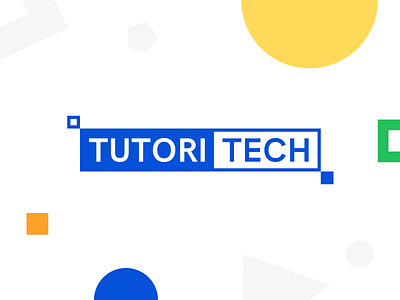 TutoriTech blue branding design font green icon it logo logolove minimal orange pattern platform simple tech technology tutorial typography yellow