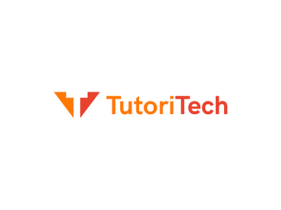 TutoriTech v2 blue design education green icon logo logolove logotype minimal minimalist platform simple tech tutor