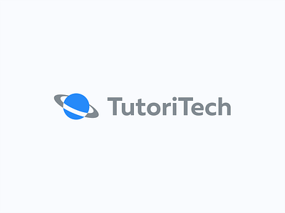 TutoriTech v4 blue design education icon logo logolove logotype minimal minimalist platform technology tutorial