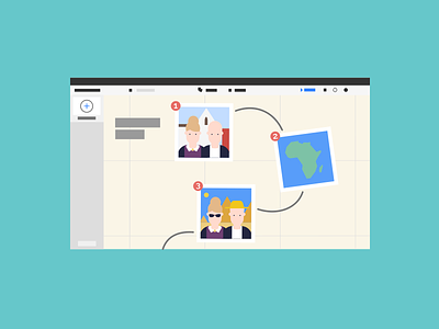 Tour4 applied flat illustration sequence ui vector web