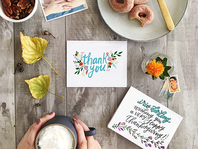 Thank You Floral Greeting Card