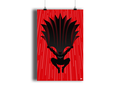 Batman Descends - Poster adobe art artwork batman dark knight design illustration illustrator photoshop poster print prints