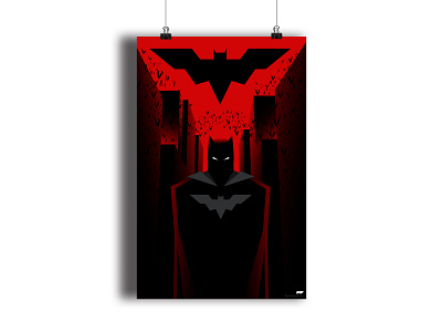 Batman Arrived adobe art artwork batman dark knight design illustration illustrator photoshop poster