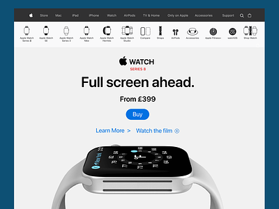Apple Watch Series 8 apple applewatch branding design figma graphic design ui