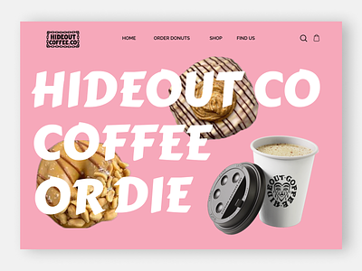 Hideout Coffe Co. ☕ coffee design ecommerce figma graphic design ui webdesign