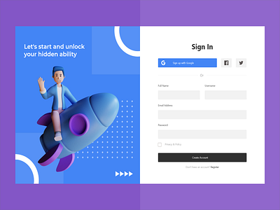 Dashboard : Login & Sign Up