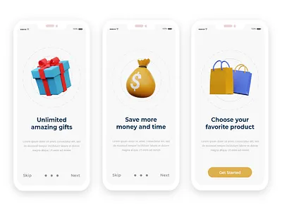 Online Shop : Onboarding UI Design interface mobile mobile app mobile app design mobile design mobile ui mobile uiux onboarding onboarding screen onboarding screens onboarding ui online shop online store shopping shopping app ui design uiux