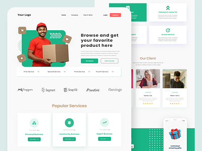 Landing Page : Delivery Web