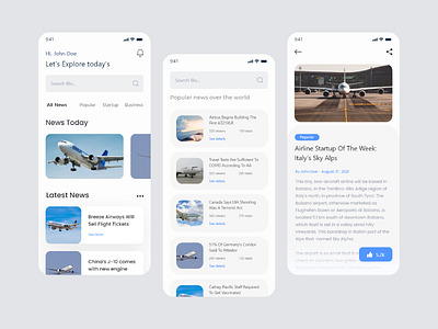 Flights App : Mobile UI Design airplane airport airports flight flight app flight search flights interface mobile mobile app mobile app design mobile design mobile ui news app news design news site news ui plane ui design uiux