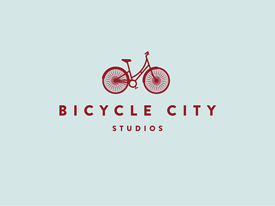 Bicycle City Studios Logo branding colour illustration magic retro studio type typography vintage