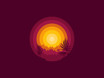 Daily #25 / Sunsets always look good. colour daily gradient illustration jack harvatt magic new vector