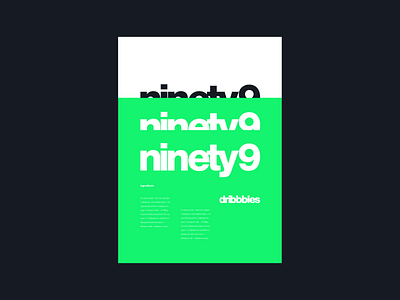 Daily #99/ ninety9 cool shit daily new poster swiss typography vector wavey