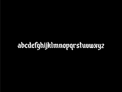 a broken blackletter