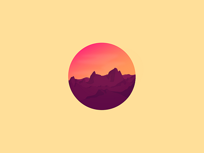 apricot skies colour illustration illustrator mountains new the in thing lol