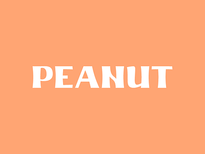Type Concept ft. peanut custom daily design lettering logotype peanut type type design
