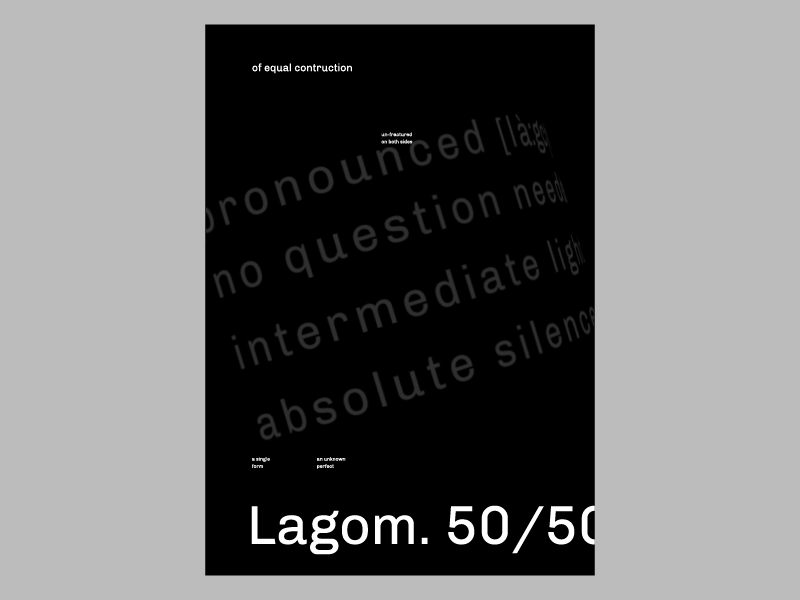 lagom animated grid lagom loop minimal not daily at all poster simple spacey type