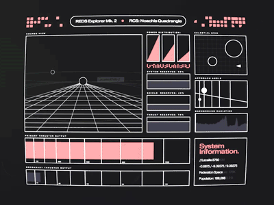 Approaching Lacaille 8760-2 💥 animation design exploration explore future gif interface space ui ux video