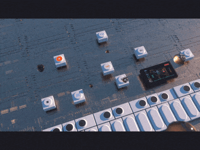 Deconstructed OP-1 3d animation cheese cinema 4d cow loop modelling noob octane op-1 render synth