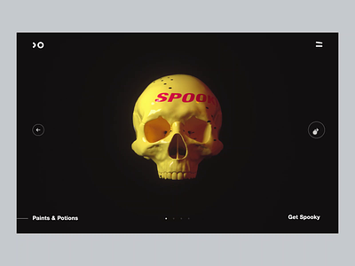 Choose your spook! 3d animation halloween interaction mp4 rotate skull spook spooky wallpaper