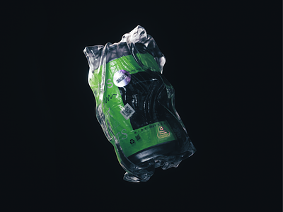 Reduce Your Use pt. 2 3d 3d art can cinema4d drink pack design packaging plastic reduce waste water xparticles