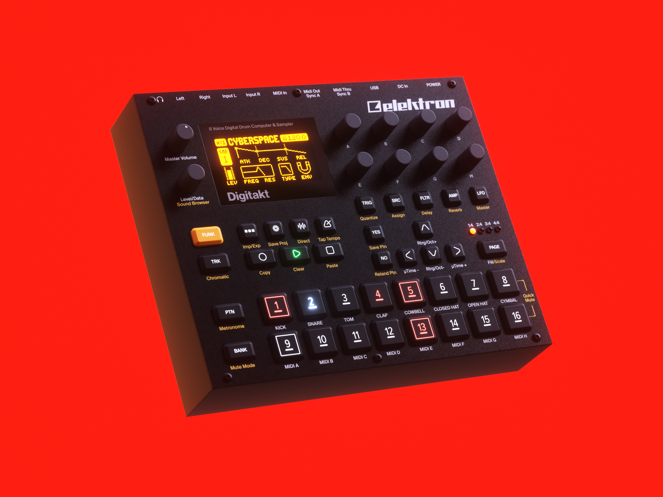 Elektron Digitakt 🥁 by Jack Harvatt for Unseen Studio® on Dribbble