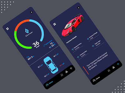 Car App app design flat minimal ui uidesign uidesing ux uxdesign web