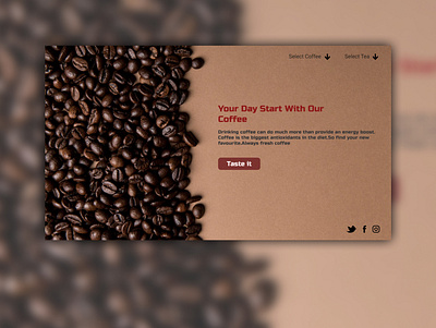 Coffee Store design icon illustration logo ui ux vector web website