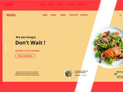 Food Resturant branding design illustration logo typography ui uidesign uidesing ux uxdesigns vector web website